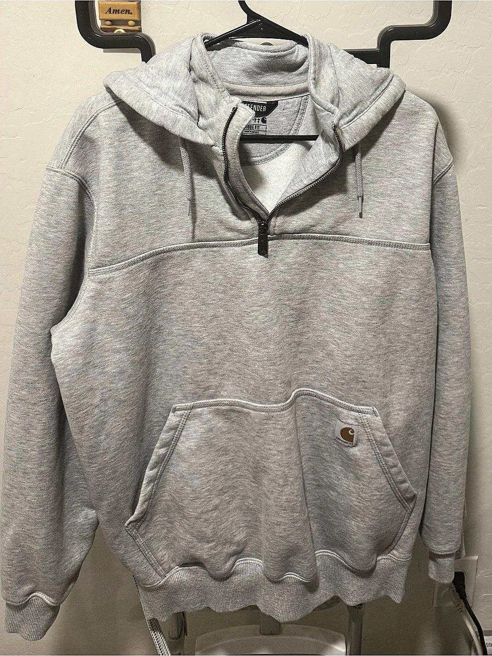 Carhartt Rain Defender Loose Fit Gray Hoodie Medium